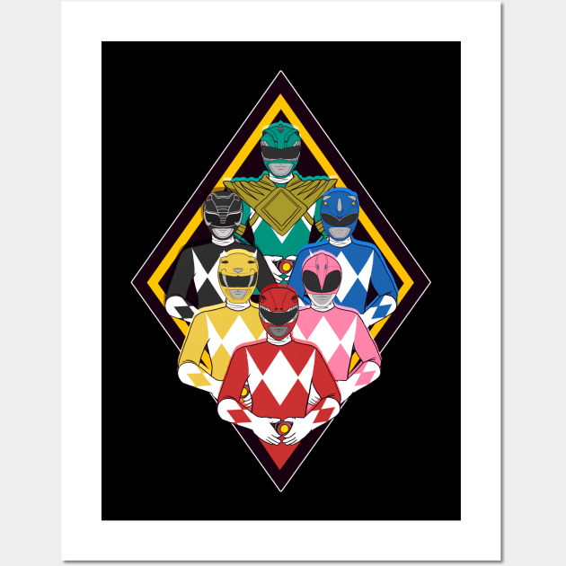 power rangers Wall Art by ekkimu